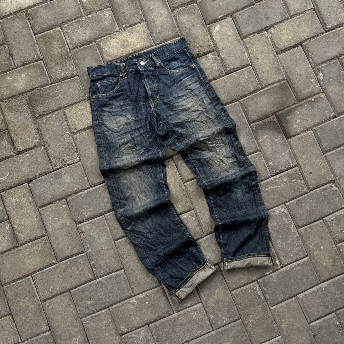 Levi's 90s Vintage Raw Denim Seldvedge Levi’s 501 Made In USA Size US 30 / EU 46 - 1 Thumbnail