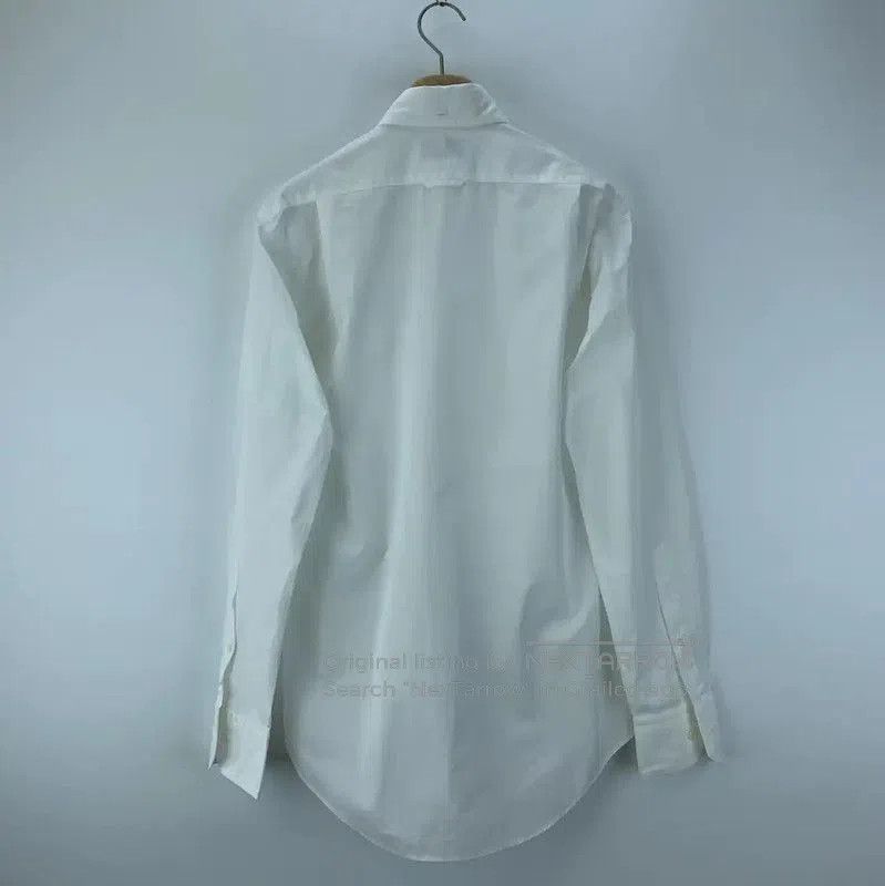 Thom Browne Thom Browne White Cotton Long Sleeve Shirt . Size US M / EU 48-50 / 2 - 2 Thumbnail