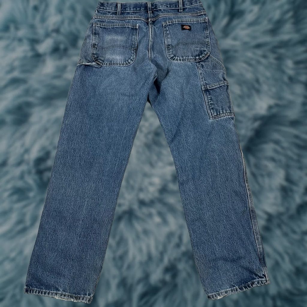 Dickies Dickies Jeans Baggy Loose Fit Denim Distressed 30x32 Blue Men Regular Wide-Leg Y2K Distressed Jeans Size US 30 / EU 46 - 1 Thumbnail