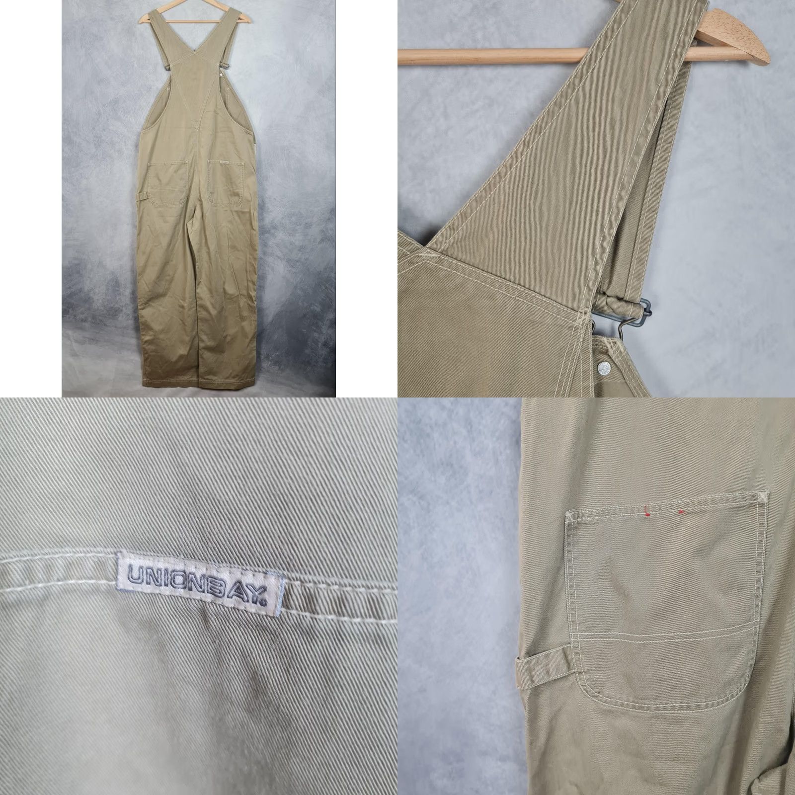 Vintage VINTAGE Unionbay Overalls Womens Large Beige Baggy Canvas Utility Workwear 36x28 Size 36" / US 14 / IT 50 - 8 Thumbnail