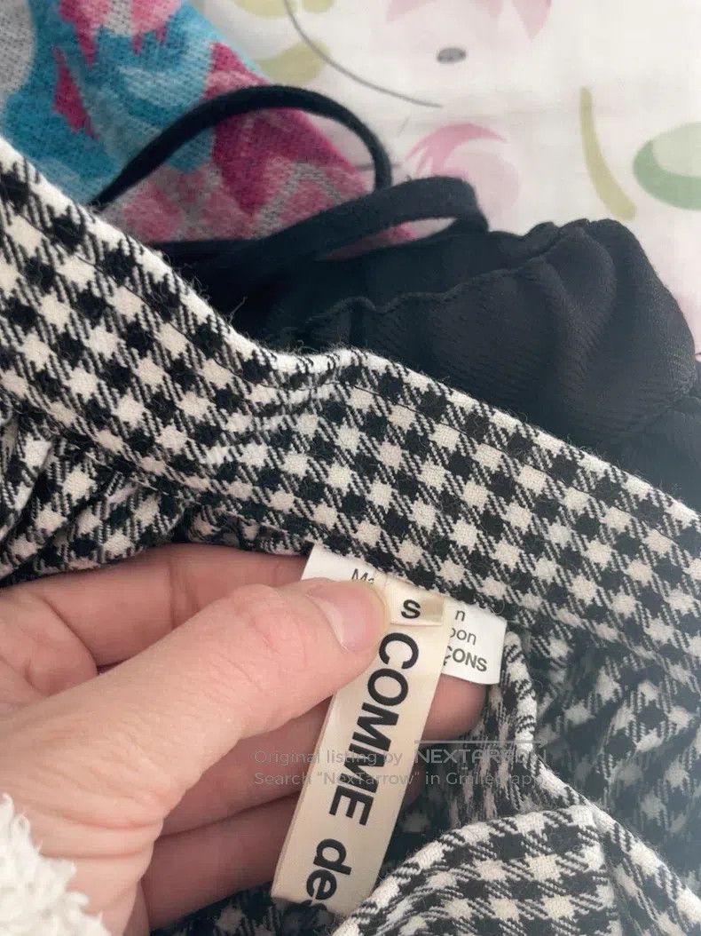 Comme des Garcons Comme Des Garcons size S Houndstooth Half Skirt Size 23" - 5 Thumbnail