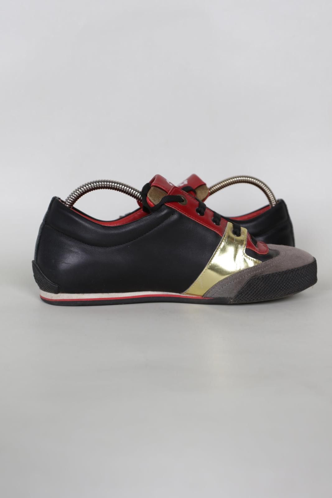 John Galliano 00's John Galliano Rodolf Nero Low-Top Sneakers Size US 7.5 / EU 40-41 - 4 Thumbnail