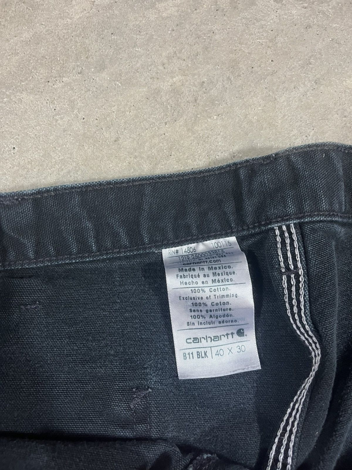 Carhartt Carhartt B11 BLK Work Pants Faded Black 40x30 Size US 40 / EU 56 - 5 Thumbnail