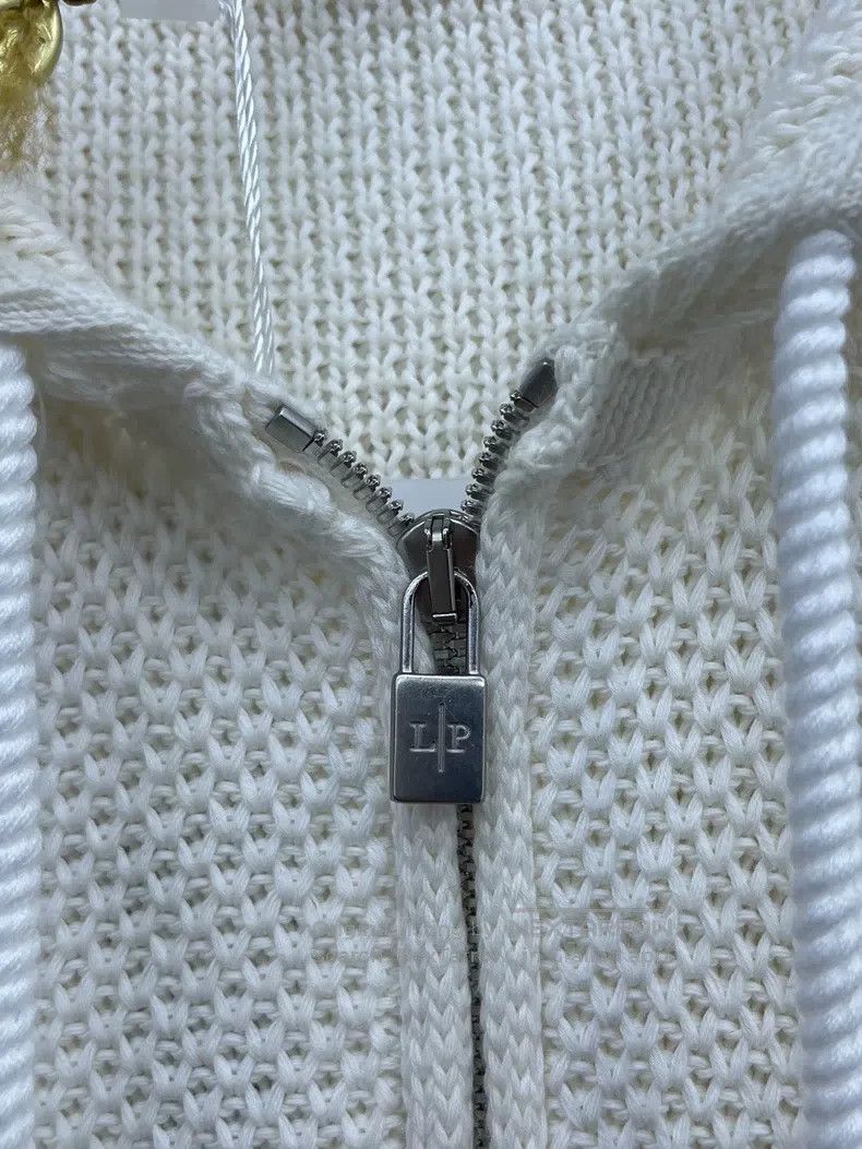 Loro Piana Loro Piana Cream hooded zipper knit top Size S / US 4 / IT 40 - 3 Thumbnail