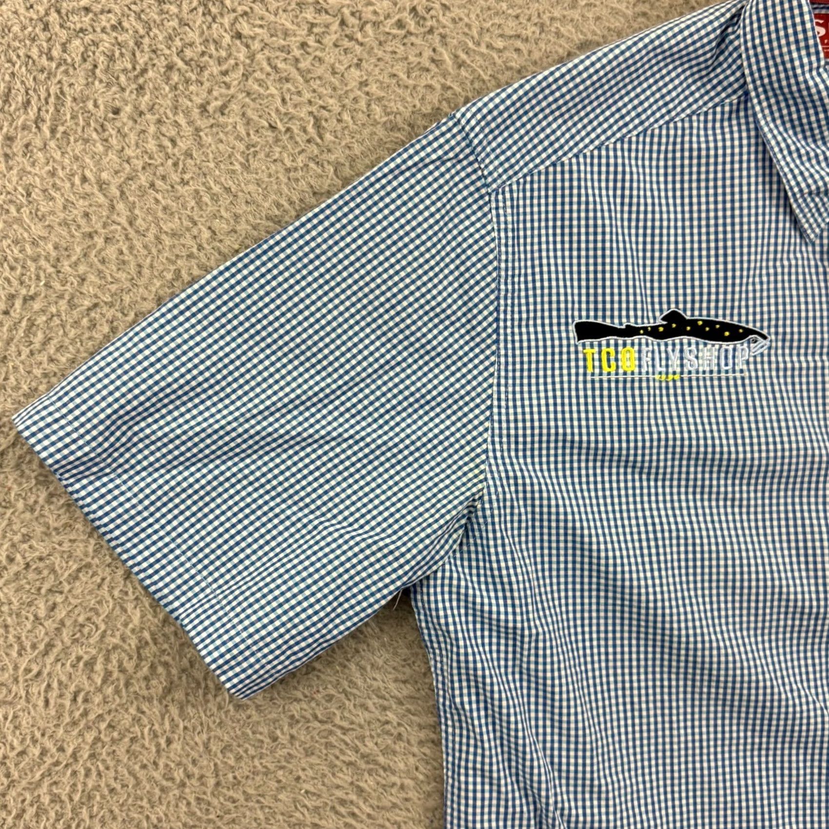 Vintage Simms Mens Medium Blue Plaid Short Sleeve Button-Up Casual Shirt Outdoors Fishing Size US M / EU 48-50 / 2 - 4 Thumbnail