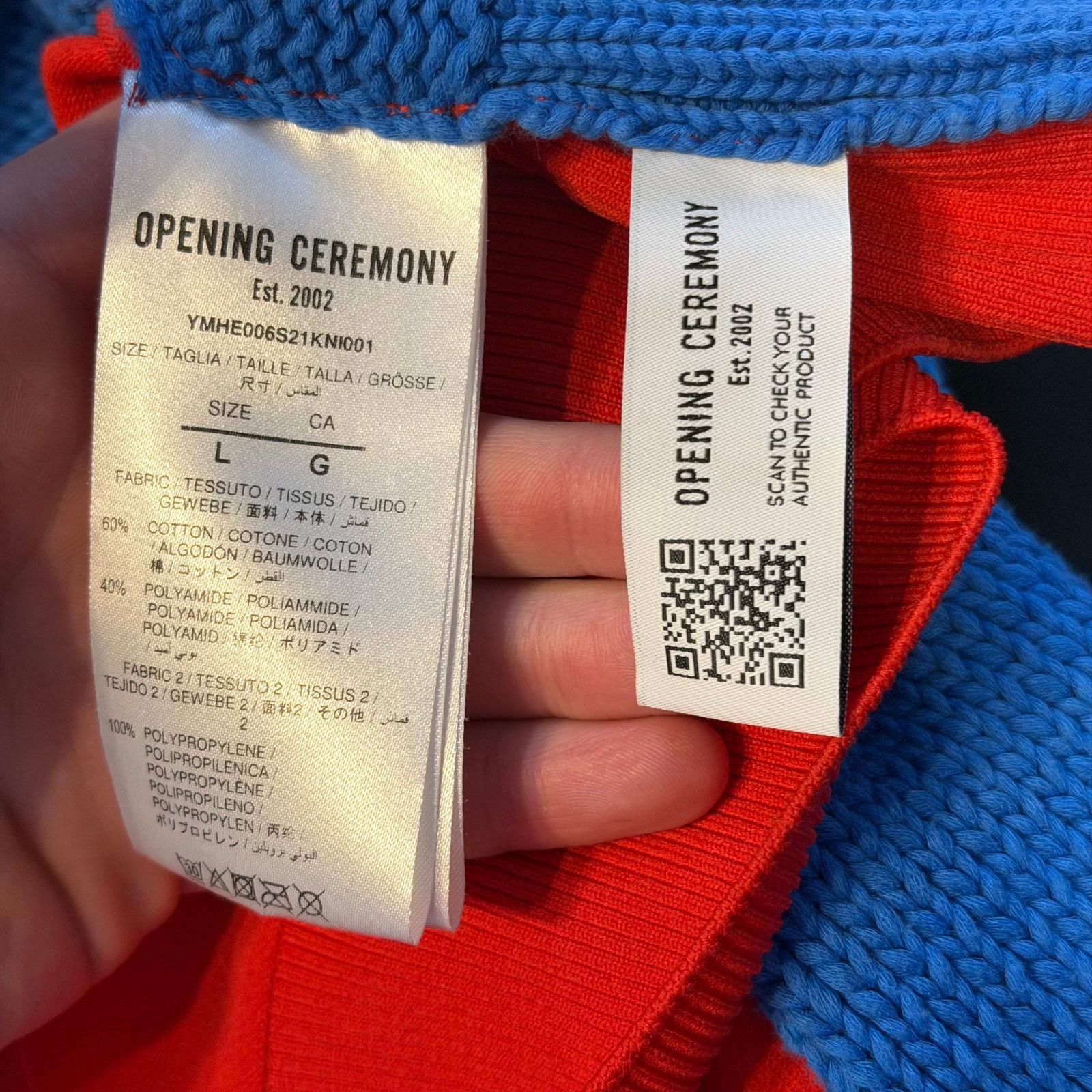 Opening Ceremony Opening Ceremony Knit Crewneck Sweatshirt Size US L / EU 52-54 / 3 - 4 Thumbnail