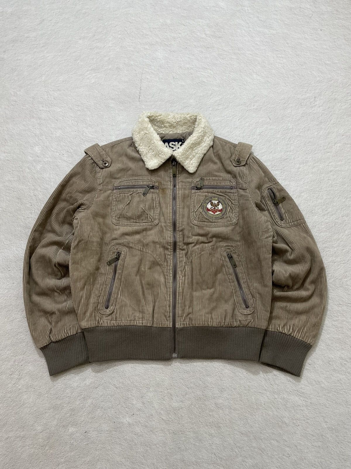 Le Grande Bleu (L.G.B.) 00s Ask Enquired Corduroy Sherpa Collar Jacket Hysteric Y2K Size US XXL / EU 58 / 5 - 1 Thumbnail