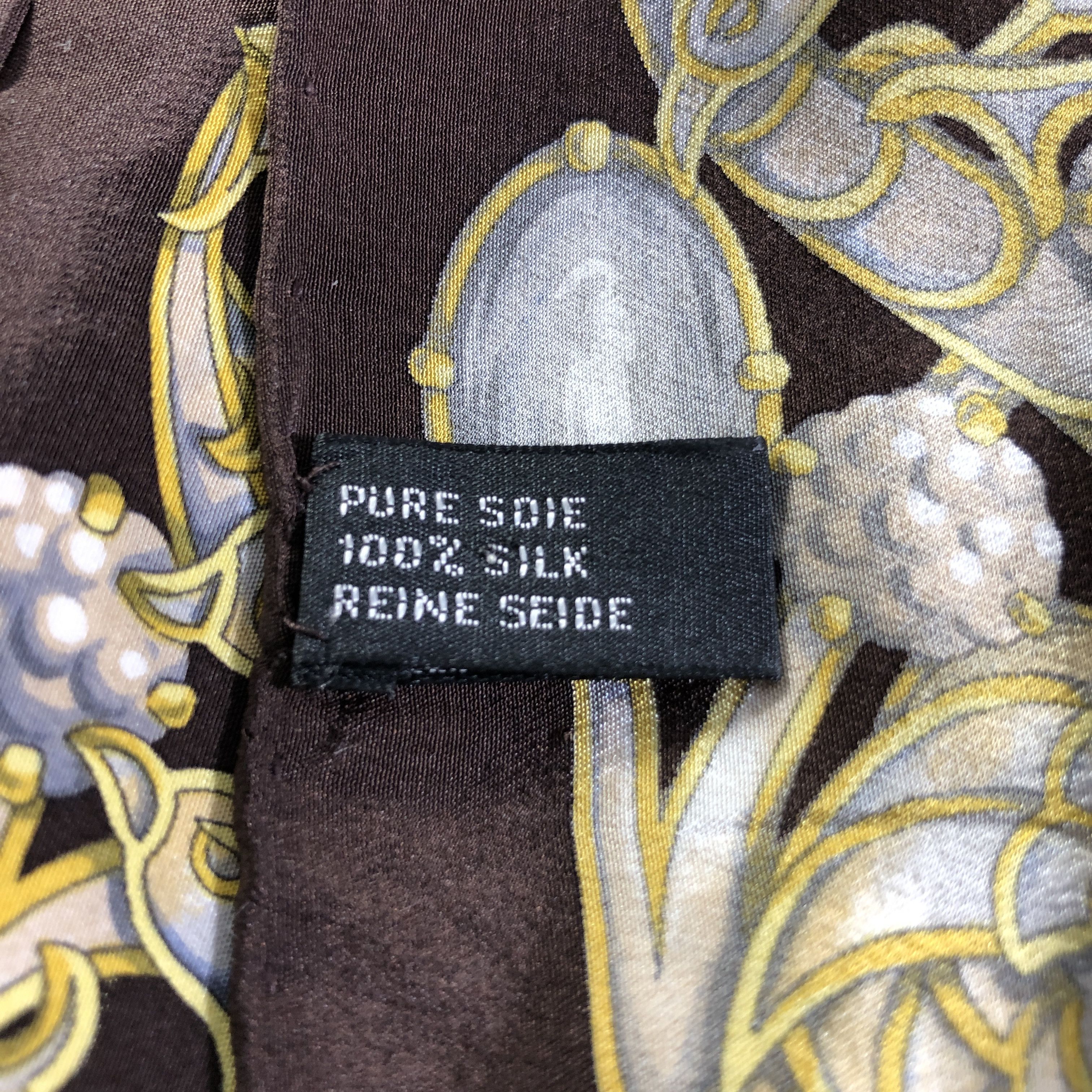 Christian Dior Monsieur Christian Dior Floral Hand Rolled Silk Scarf M1167 Size ONE SIZE - 6 Thumbnail