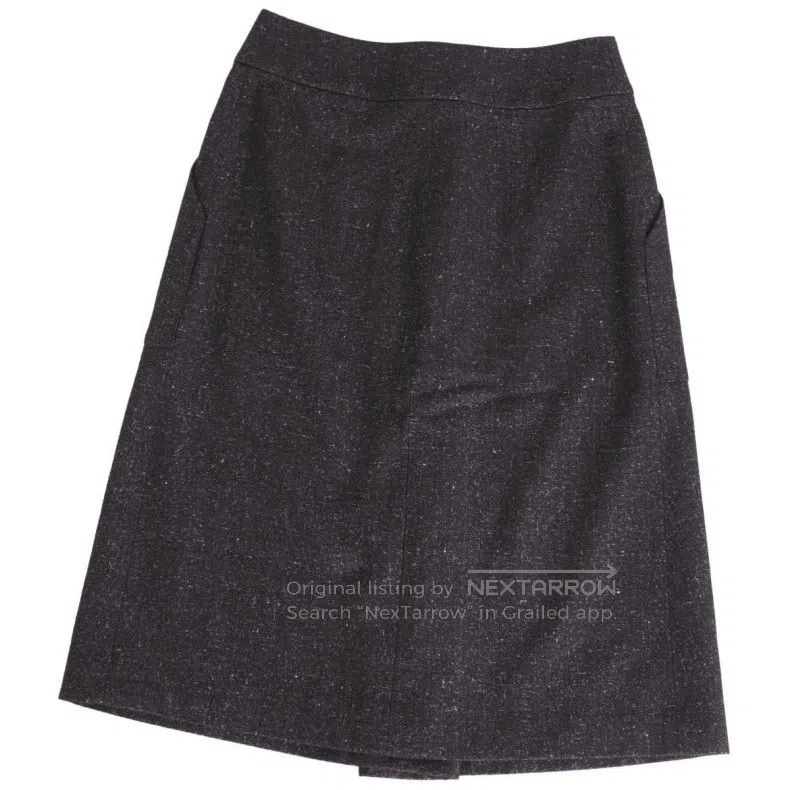 Hermes Hermes Wool and linen blended skirt Size 24" / US 00 / IT 34 - 1 Thumbnail