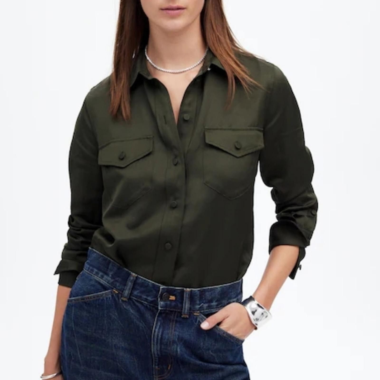 Madewell Madewell Western Shirt in Linen Blend Size XS / US 0-2 / IT 36-38 - 1 Thumbnail