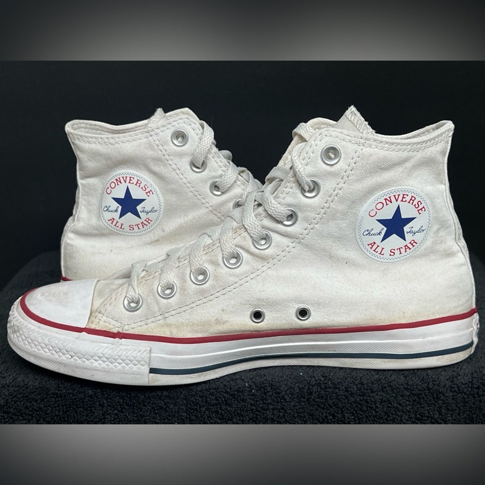 Converse Converse Unisex CT All Star Hi M7650 White Shoes M7.5 W9.5 Size US 9.5 / IT 39.5 - 7 Thumbnail