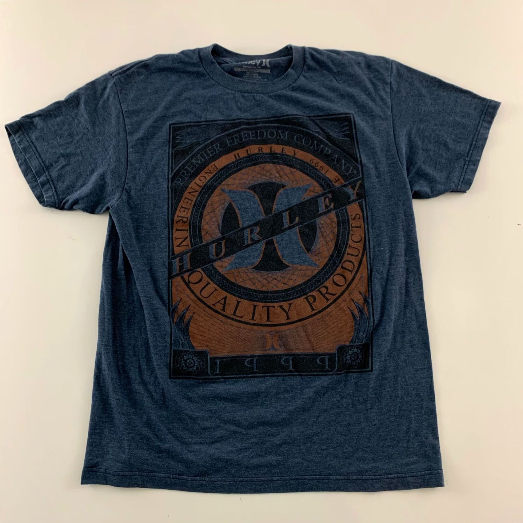 Hurley Hurley Premium Fit Short Sleeve T Shirt Men M Blue Size US M / EU 48-50 / 2 - 4 Thumbnail