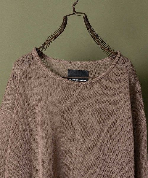 Number (N)ine PAPER YARN SEE THROUGH SUMMER KNIT PULLOVER size 3 Size US L / EU 52-54 / 3 - 3 Thumbnail
