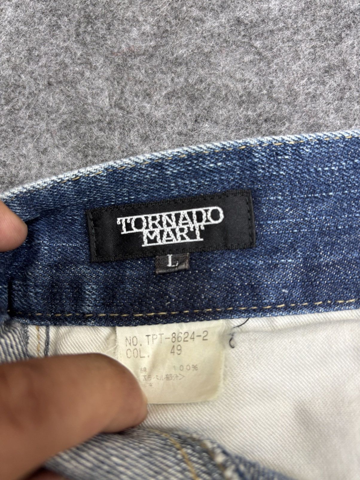 Tornado Mart 💥Bell Bottom💥Tornado Mart Crazy Claw Mark Denim F621 Size 33" - 23 Thumbnail