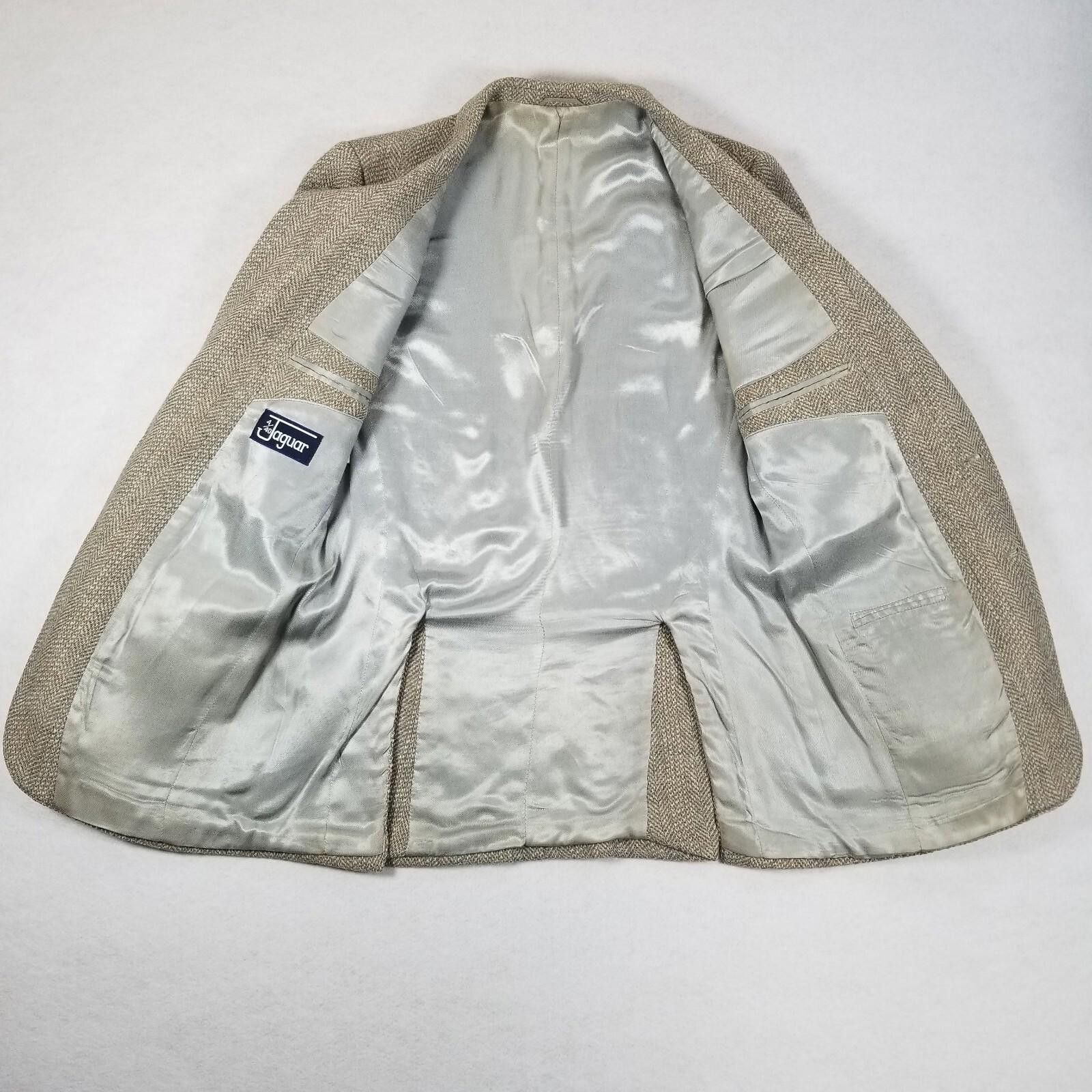 Other 4/40 Jaguar Suit Jacket Made In Hungary Two-Button Vintage Size 40R - 7 Thumbnail