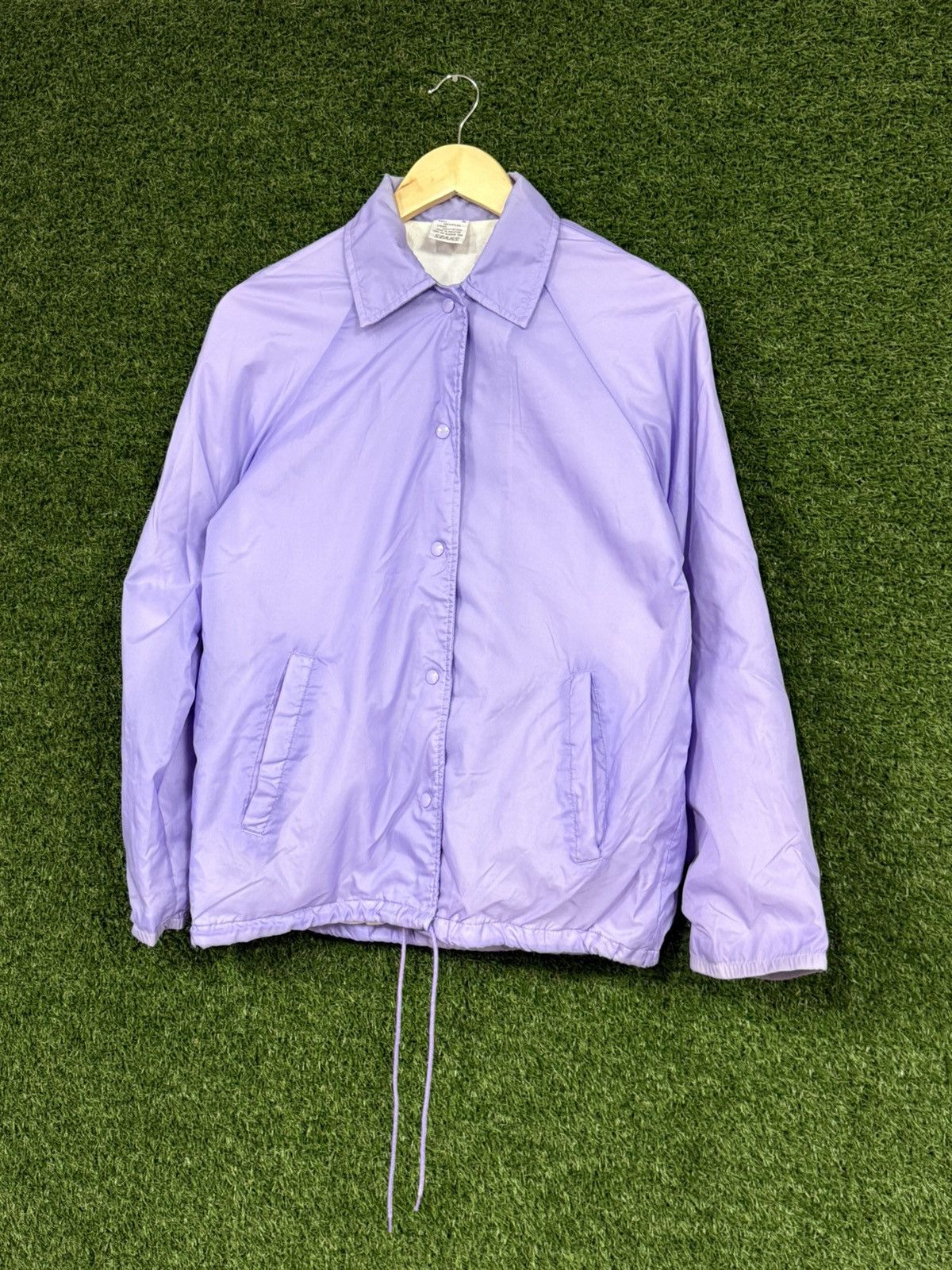 Sears Vintage Sears Purple Lilac Coach Track Jacket Medium USA Size US M / EU 48-50 / 2 - 1 Thumbnail