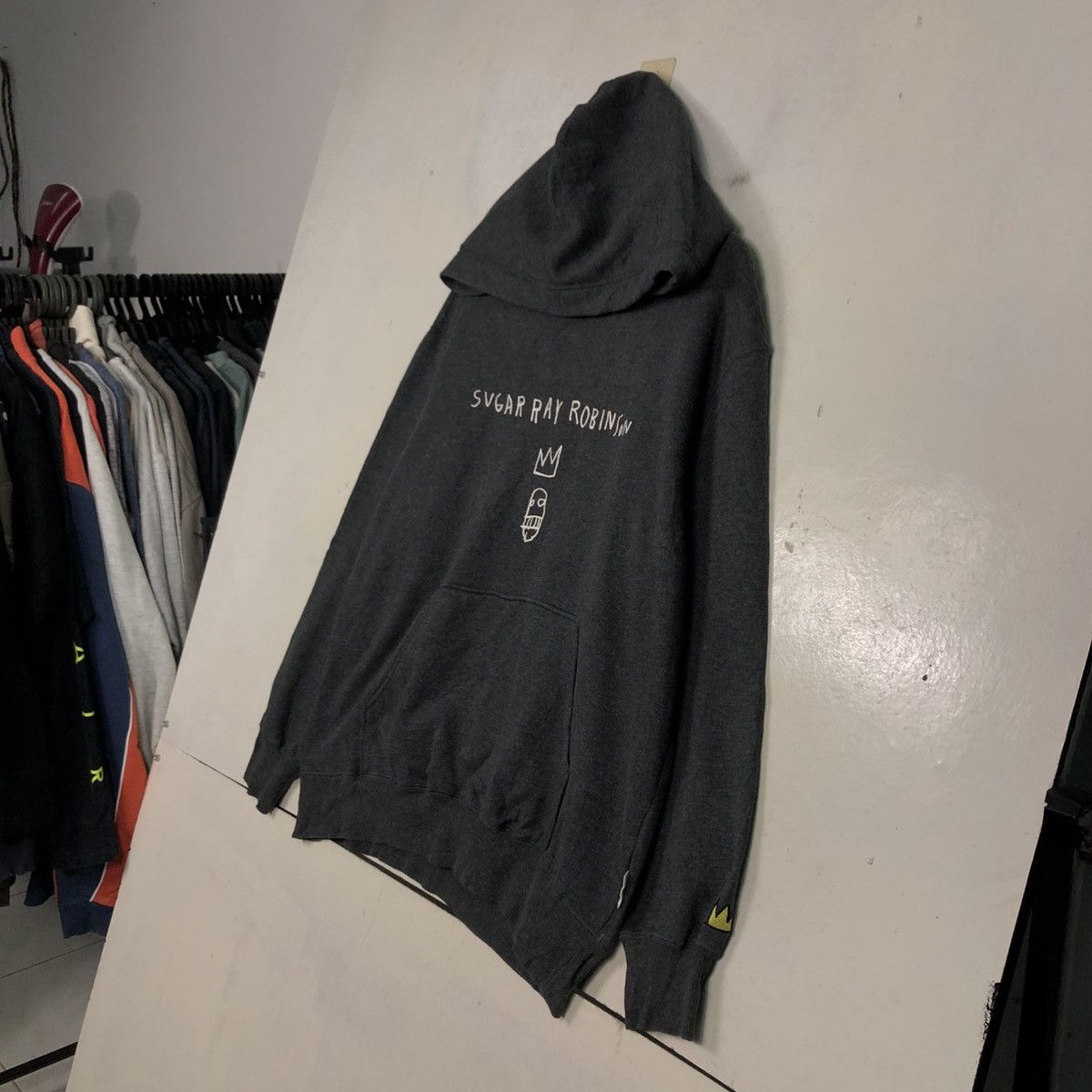 Jean-Michel Basquiat 📌Hoodie Pull Over Jean Michel Basquats Big Logo Size US M / EU 48-50 / 2 - 4 Thumbnail