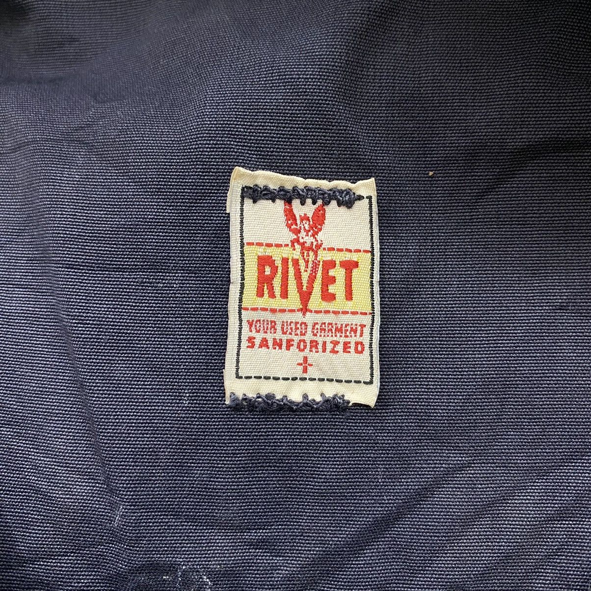 Japanese Brand RIVET Japanese Brand Trade Mark Brand Logo Print Navy Bomber Size US L / EU 52-54 / 3 - 3 Thumbnail