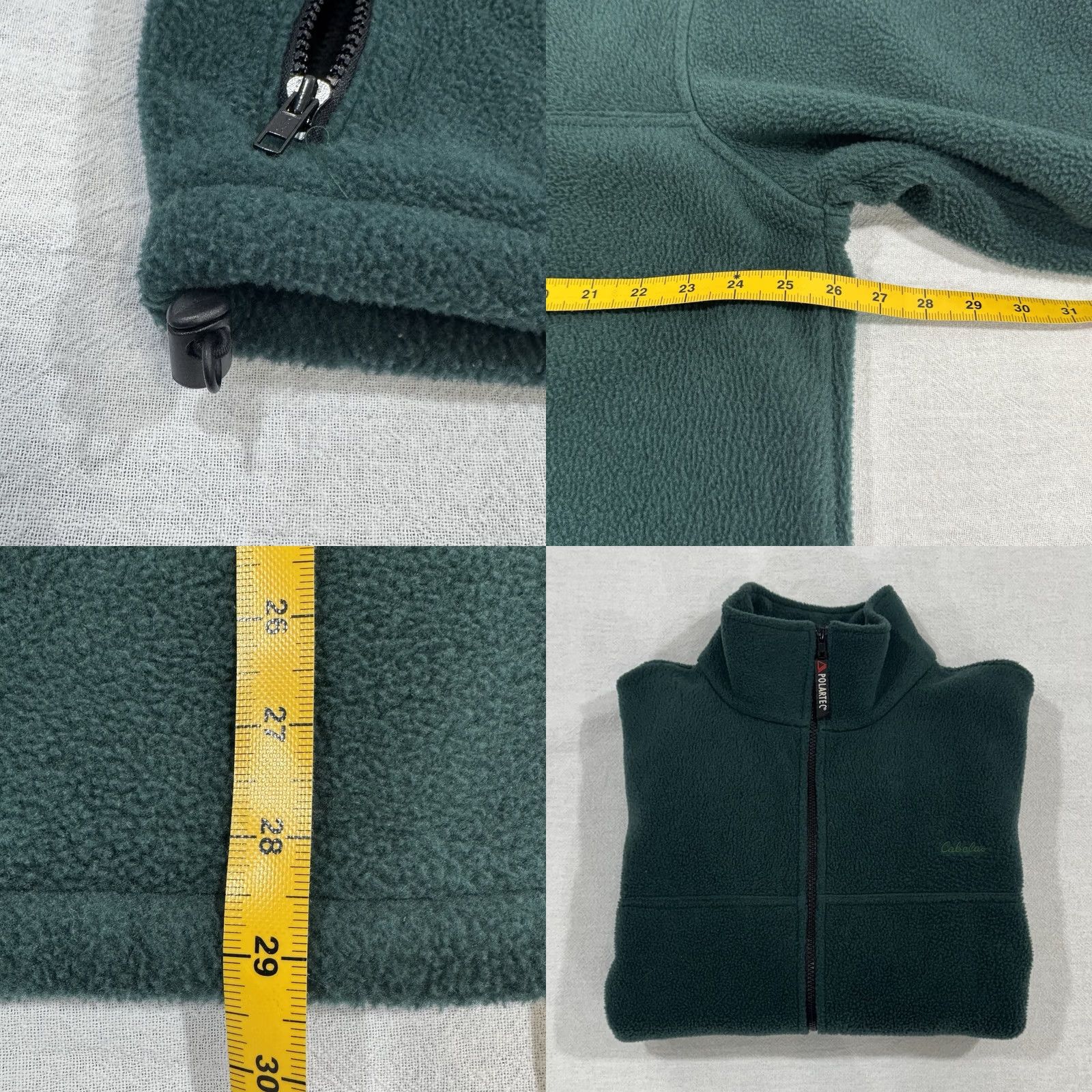 Vintage VINTAGE Cabela's 1/4 Zip Polartec Fleece Pullover Mens Large Tall Green 90s 1/4 Zip Heavyweight Thermal Wool? Size US L / EU 52-54 / 3 - 8 Thumbnail