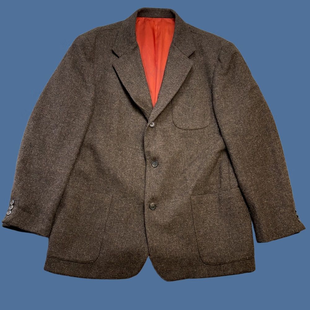 J.Crew VTG J Crew Blazer Jacket Mens Large Brown Sport Coat Oarsman Academia Old Moeny Size 42R - 1 Thumbnail