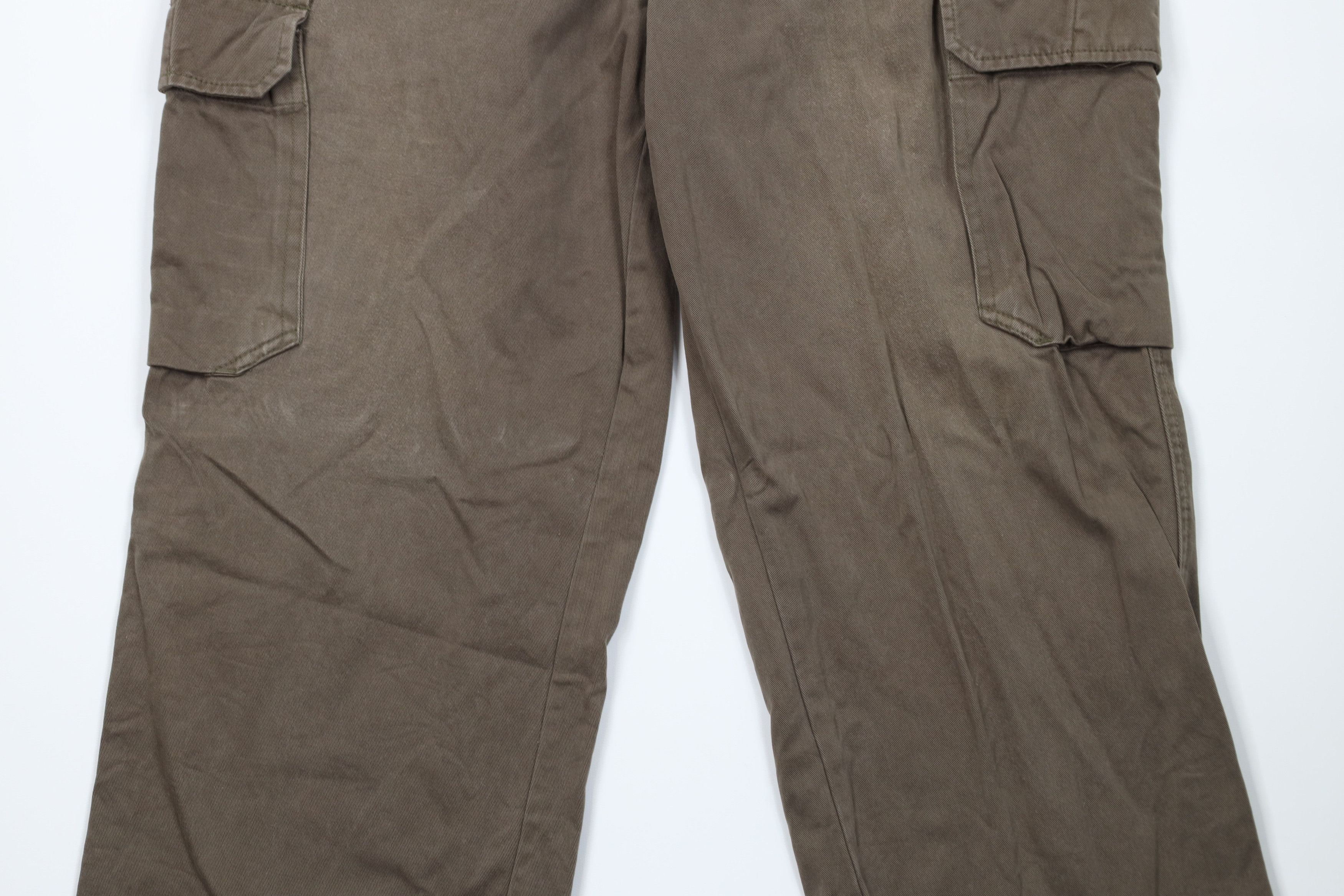 Vintage Vintage 90s Streetwear Baggy Wide Leg Cargo Pants Green Size US 36 / EU 52 - 3 Thumbnail