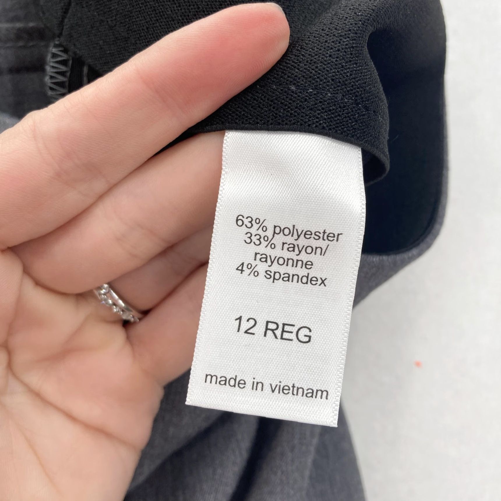 Vintage Maurices Pants Womens 12 Regular Gray Bootcut Mid Rise Dress Career Stretch NWT Size 34" / US 12 / IT 48 - 6 Thumbnail