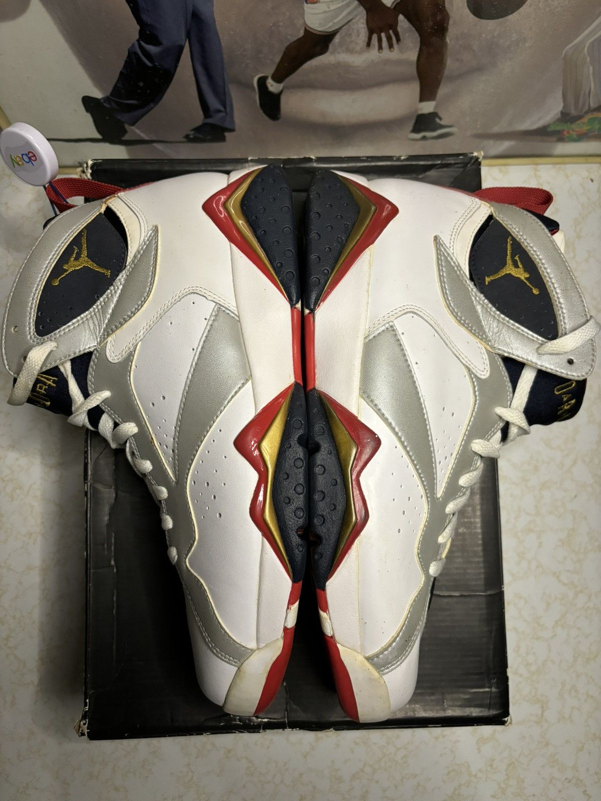Jordan Brand Air Jordan 7 Retro 2012 Olympic 2012 Size US 10 / EU 43 - 4 Thumbnail