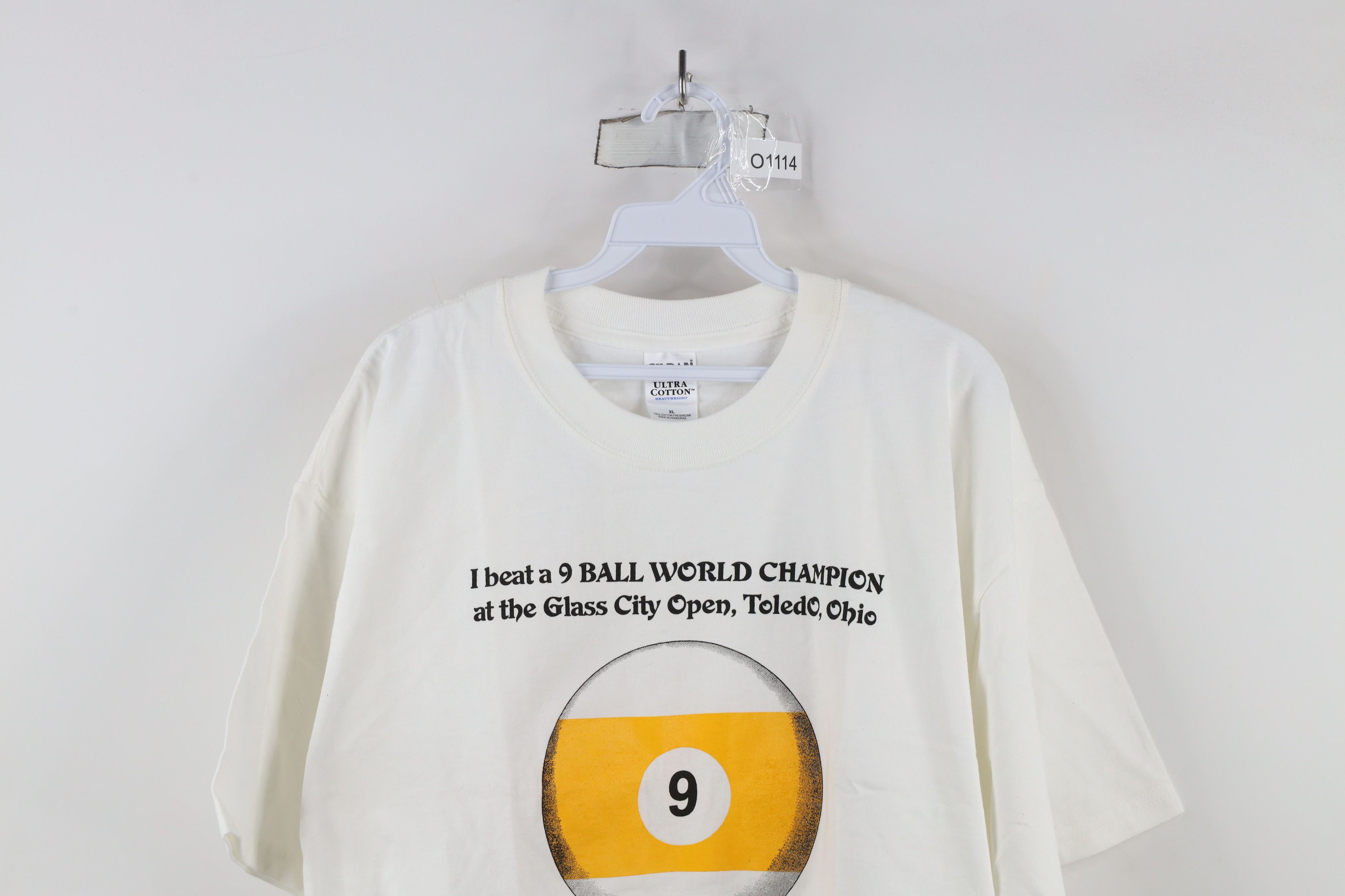 Vintage Vintage Y2K Streetwear Open Billiards Pool T-Shirt White Size US XL / EU 56 / 4 - 2 Thumbnail