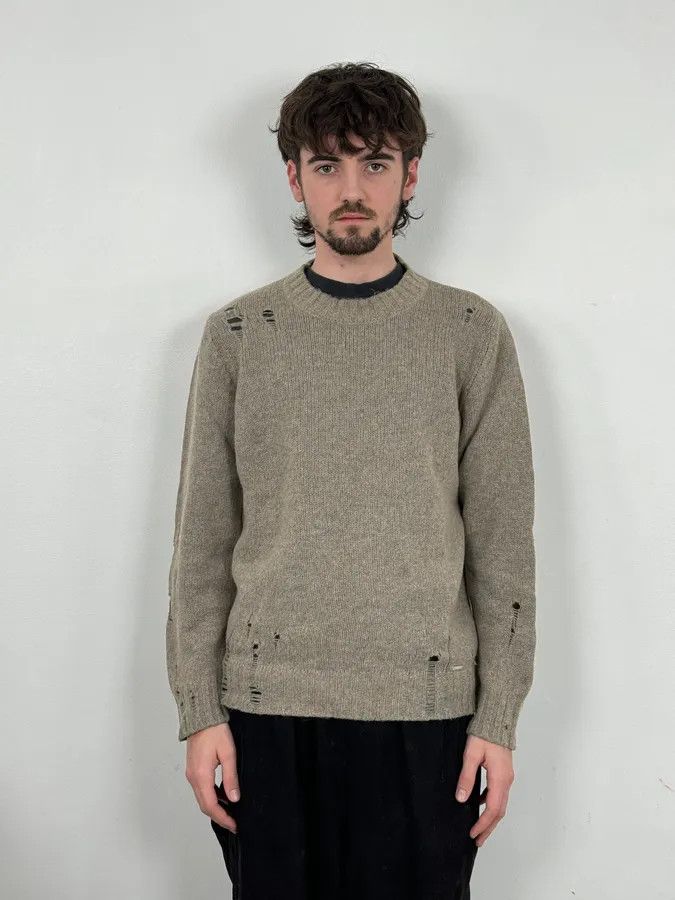 Diesel Diesel Destroyed Grey Sweater Size US S / EU 44-46 / 1 - 2 Thumbnail