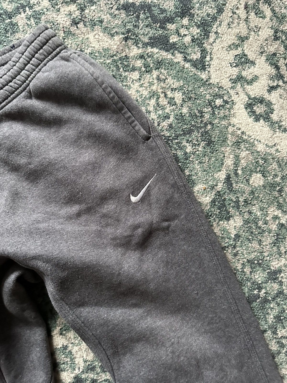 Nike VINTAGE NIKE SWOOSH COTTON FLARED TRACKPANTS Y2K M Size US 32 / EU 48 - 4 Thumbnail