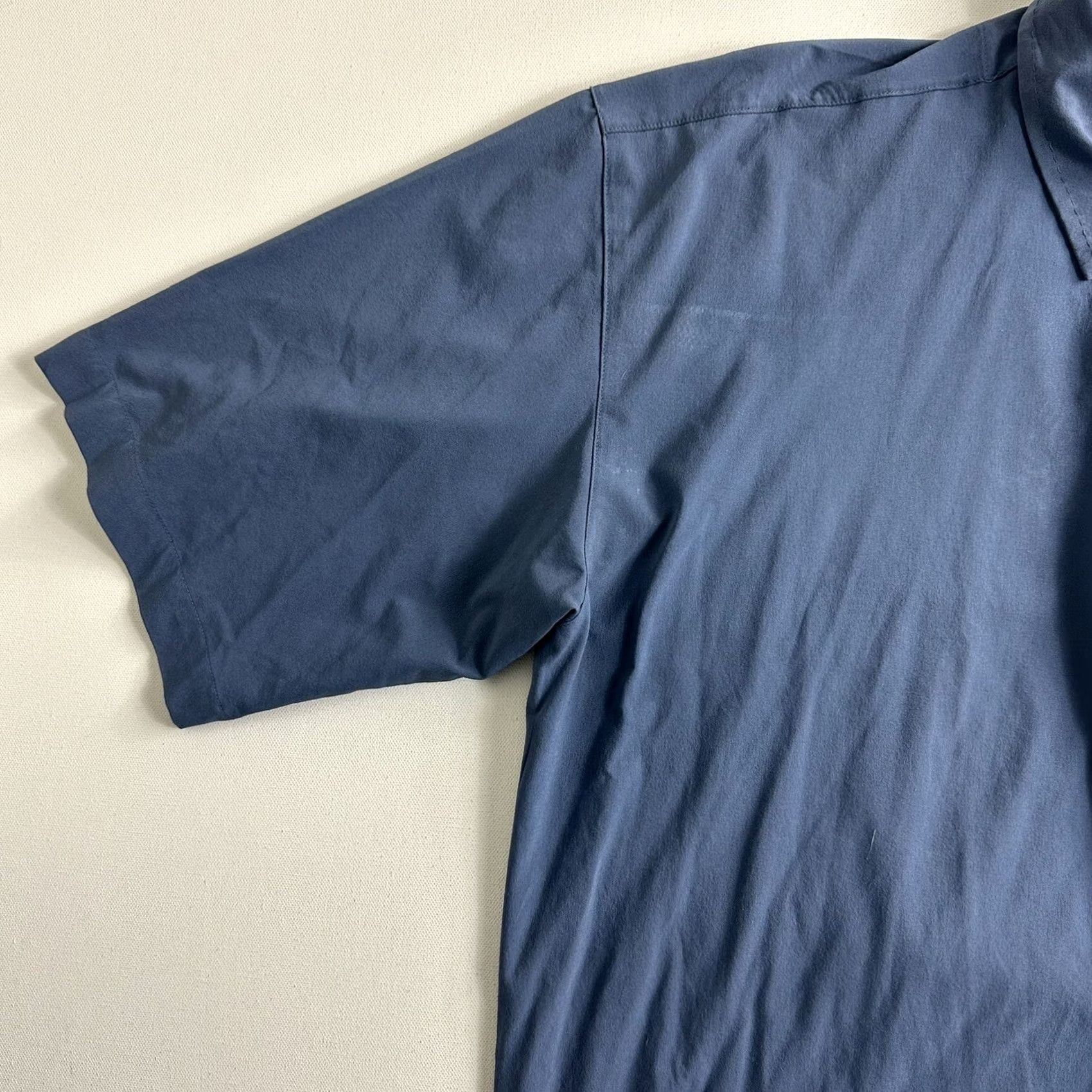 Nike Nike Tiger Woods Polo Shirt Golf Blue Mens XL Performance Stretch Activewear Short Sleeve Collared Button-Front Dri-Fit Athletic Size US XL / EU 56 / 4 - 3 Thumbnail