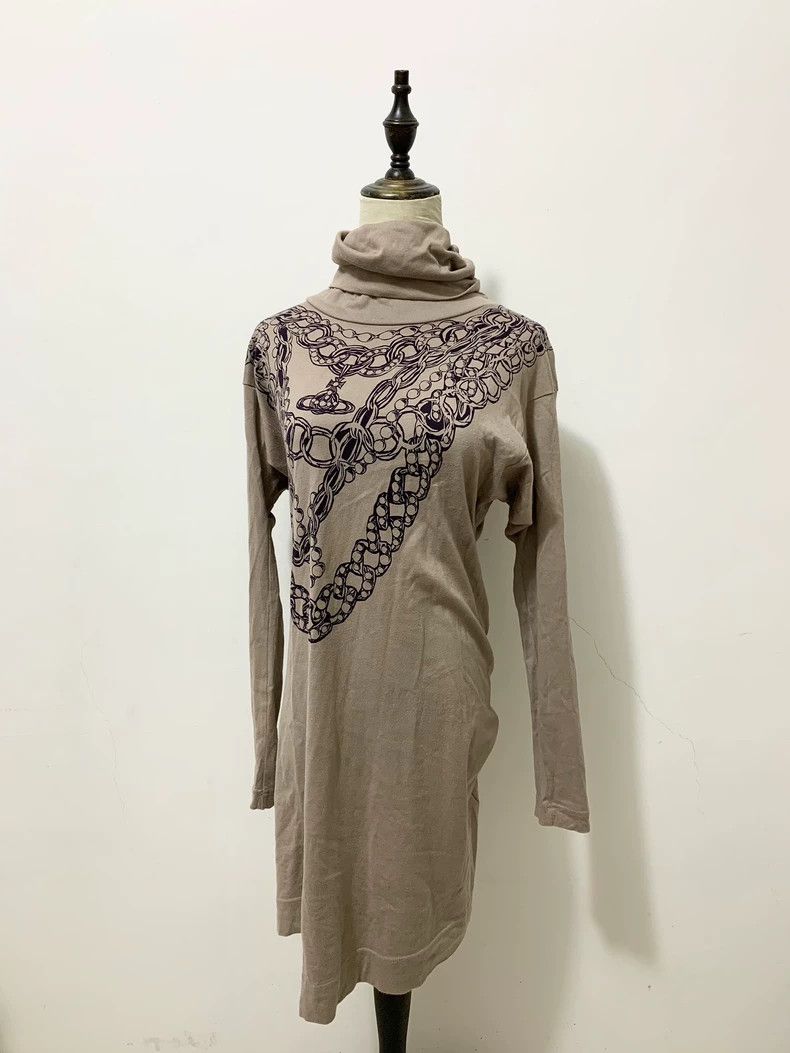Vivienne Westwood Vivienne Westwood Beige Chain Dress - dmc Size US 30 / EU 46 - 1 Thumbnail
