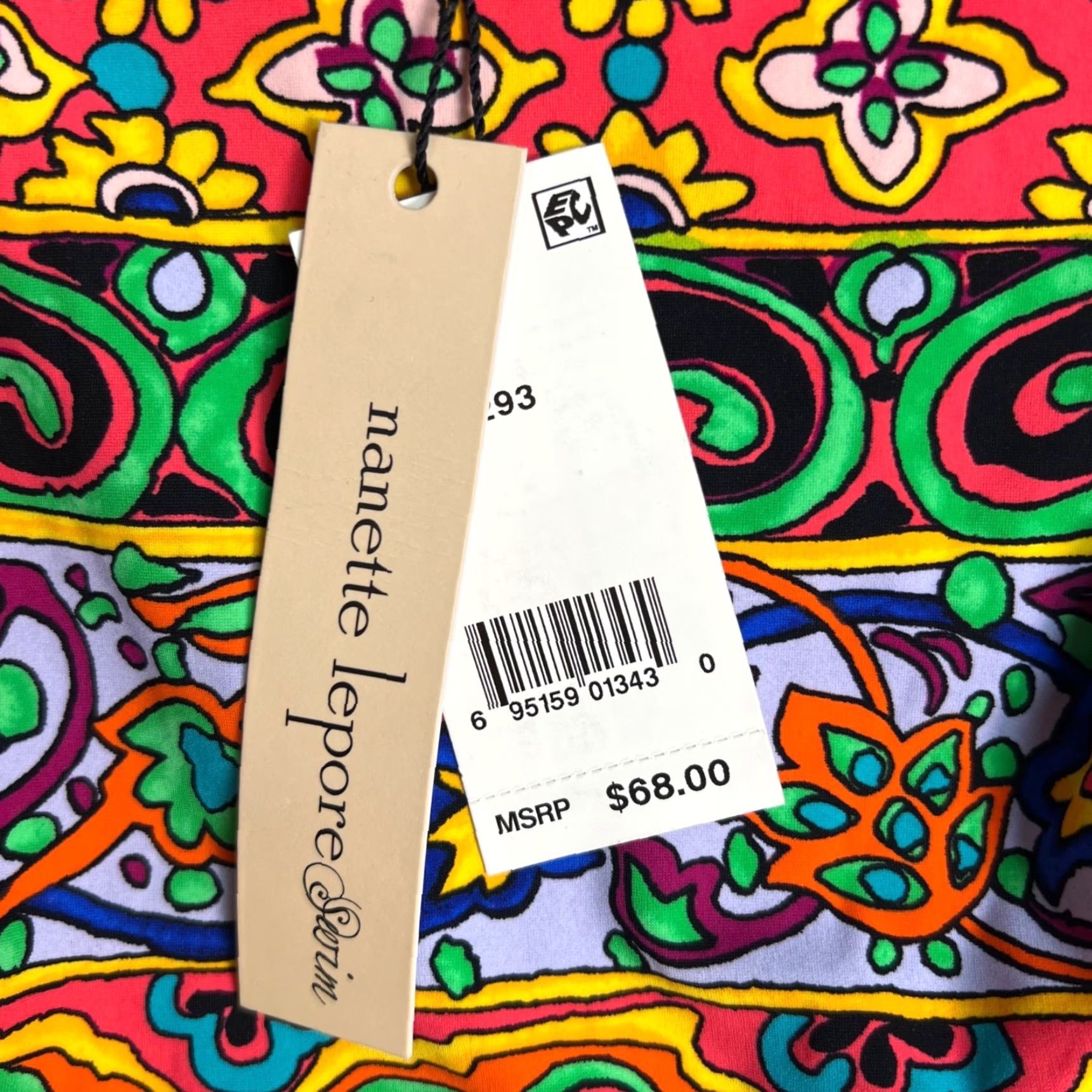 Nanette Lepore Nanette Lepore Bikini Bottoms Womens L Multicolor Hipster New! Size 36" / US 14 / IT 50 - 3 Thumbnail