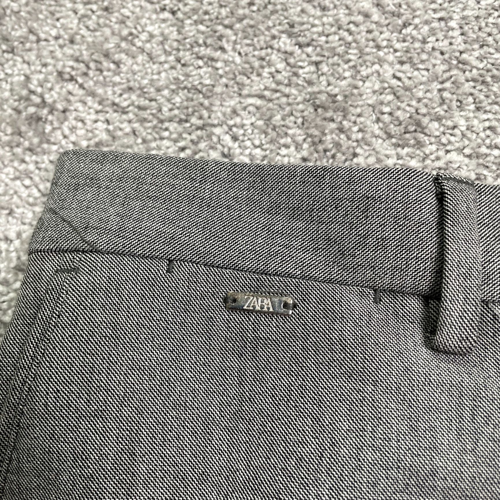 Zara Zara Dress Pants Mens 40 Gray Solid Straight Flat Front Business Workwear 34x31 Regular Mens Pants Gray Size US 40 / EU 56 - 6 Thumbnail