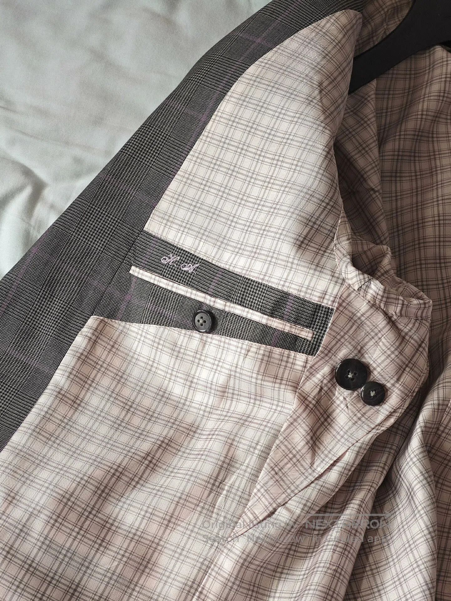 Japanese Brand Vintage Welsh Check Wool Tailored Suit. Size US M / EU 48-50 / 2 - 7 Thumbnail
