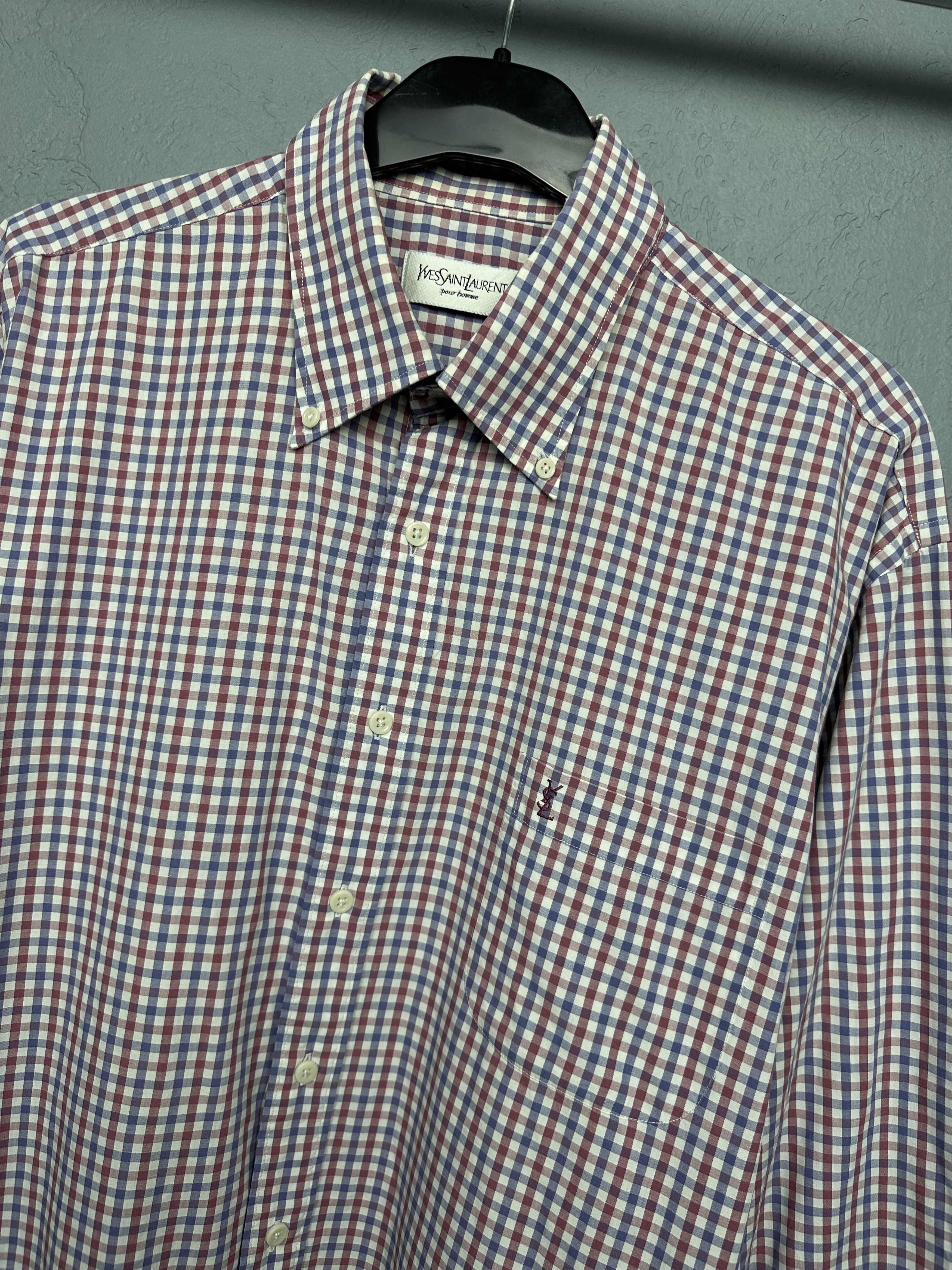 Yves Saint Laurent Yves Saint Laurent YSL Mens Long Sleeve Shirt Size US XL / EU 56 / 4 - 2 Thumbnail