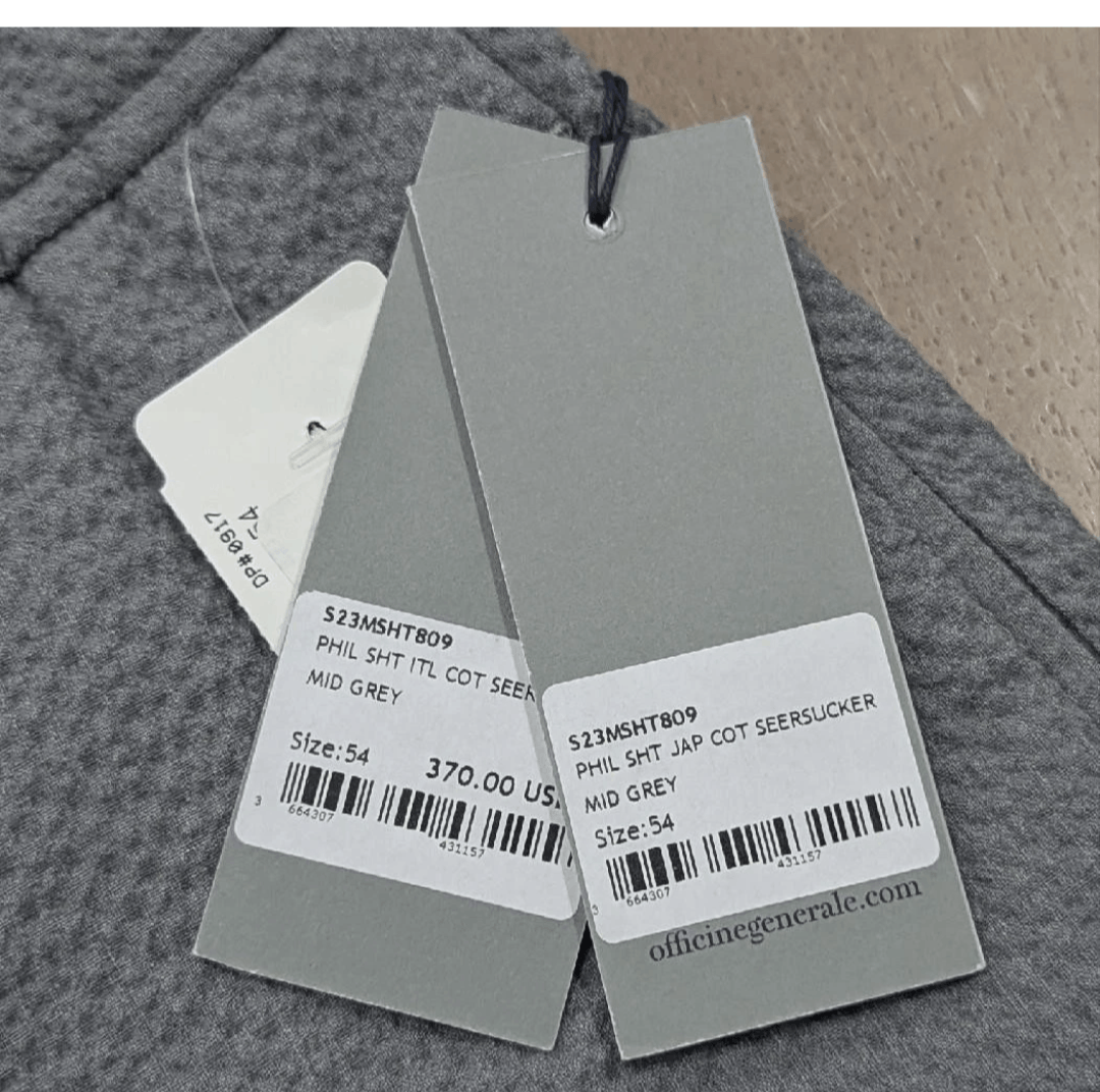 Officine Generale OFFICINE GENERALE Flat Front Textured Shorts Gray 54 US 38 Size US 38 / EU 54 - 7 Thumbnail