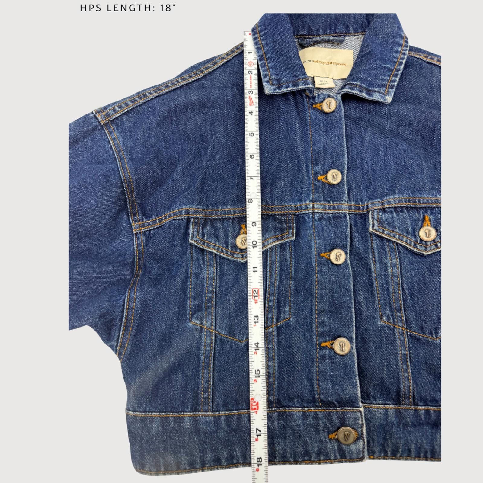 Other Anthro Pilcro Cropped Denim Jacket Dark Wash XS Chic Size XS / US 0-2 / IT 36-38 - 8 Thumbnail