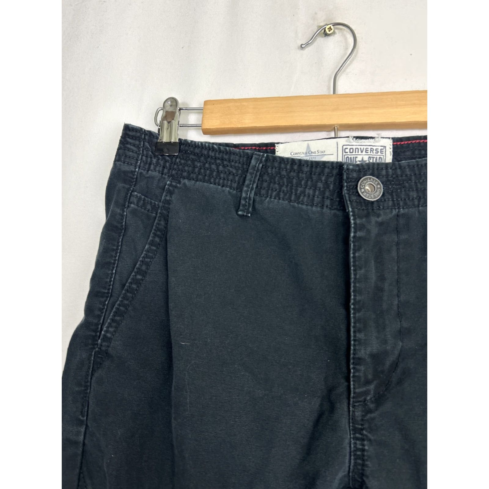 Converse Converse Men Pants Moto Black 30x30 Cotton Blend Double Knee Size US 30 / EU 46 - 4 Thumbnail