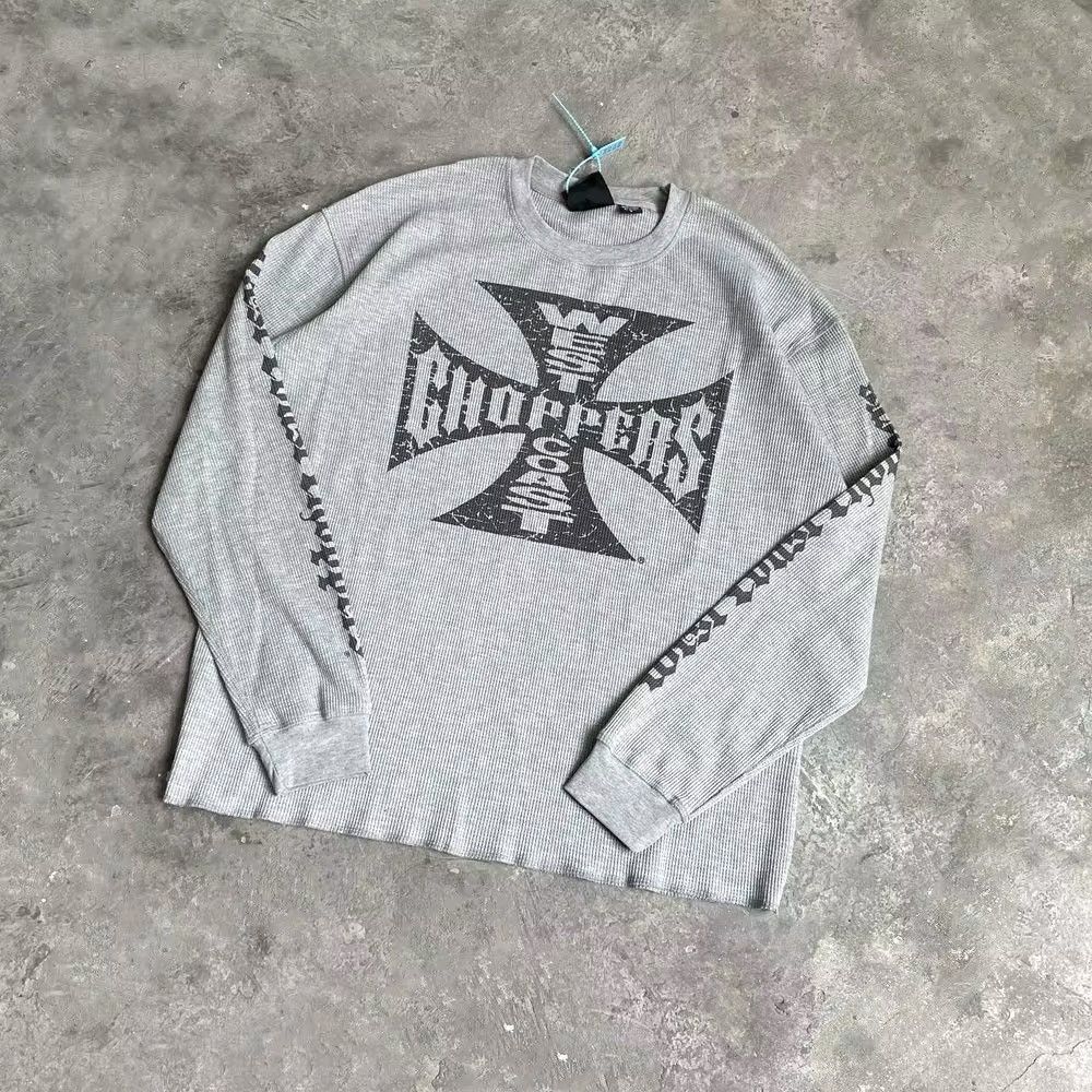 Vintage West Coast Choppers Logo Graphics Printed Long Sleeve Shirt Size US L / EU 52-54 / 3 - 1 Thumbnail