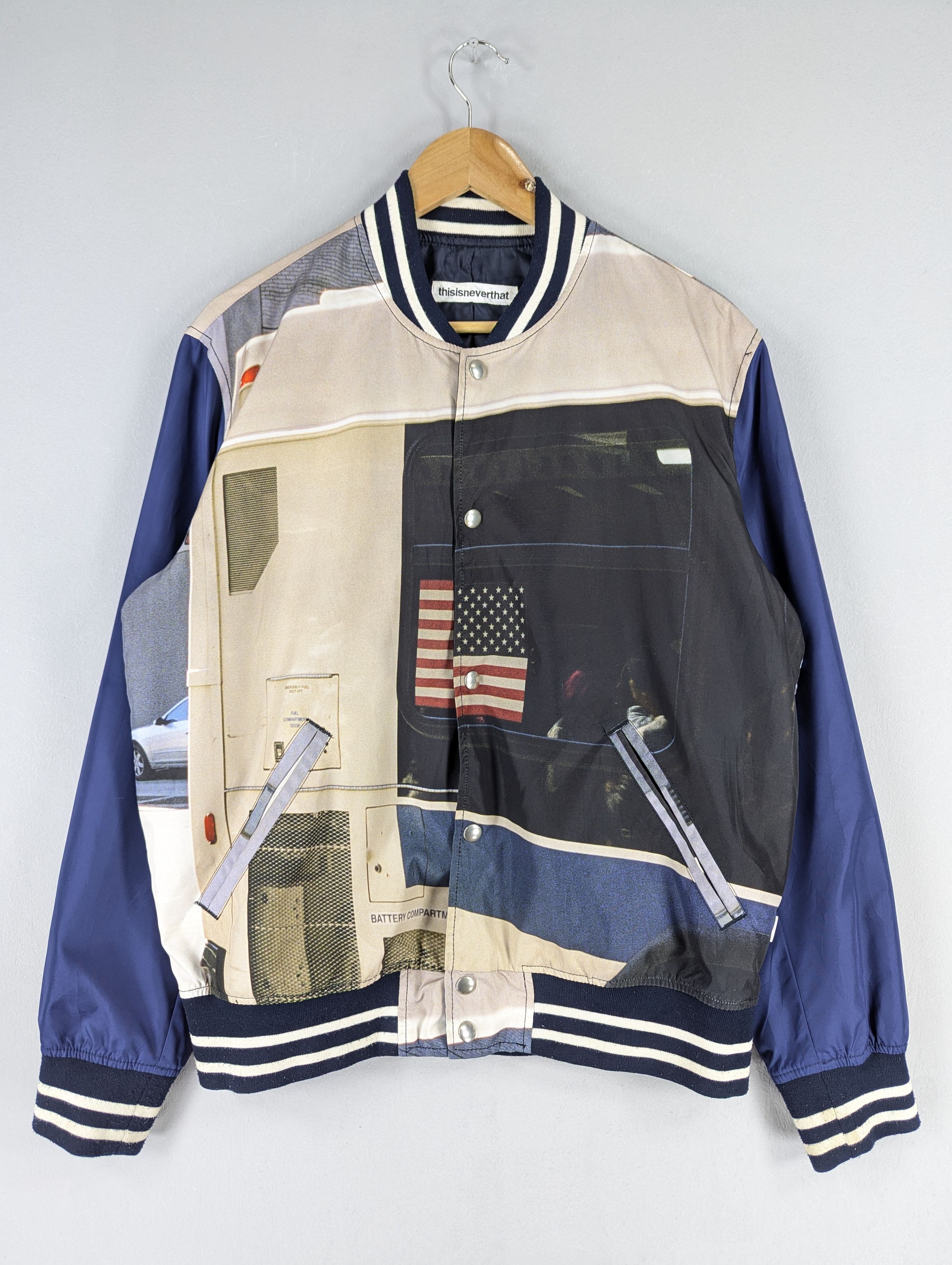 thisisneverthat Thisisneverthat Photo Print Varsity Button Jacket Size US L / EU 52-54 / 3 - 1 Thumbnail