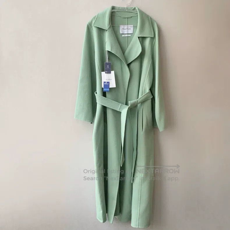 Max Mara Max Mara Coat + Green Size S / US 4 / IT 40 - 1 Thumbnail