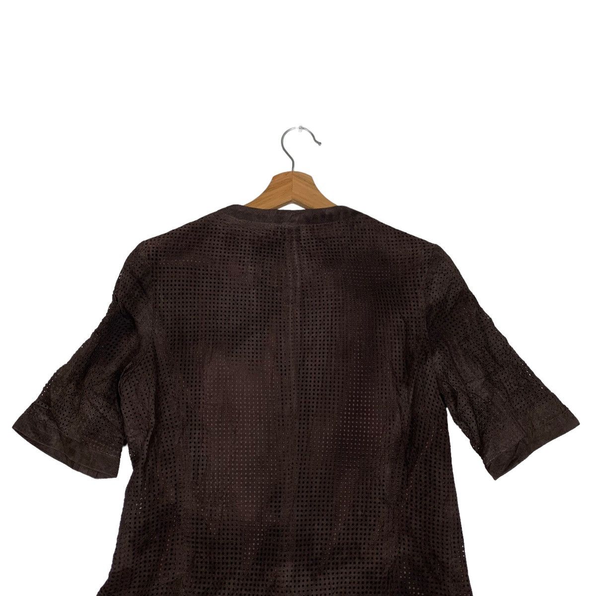 Vintage HOMEOSTYLE Suede Leather Mesh 3Q Sleeve Jacket #0367-C17 Size S / US 4 / IT 40 - 8 Thumbnail