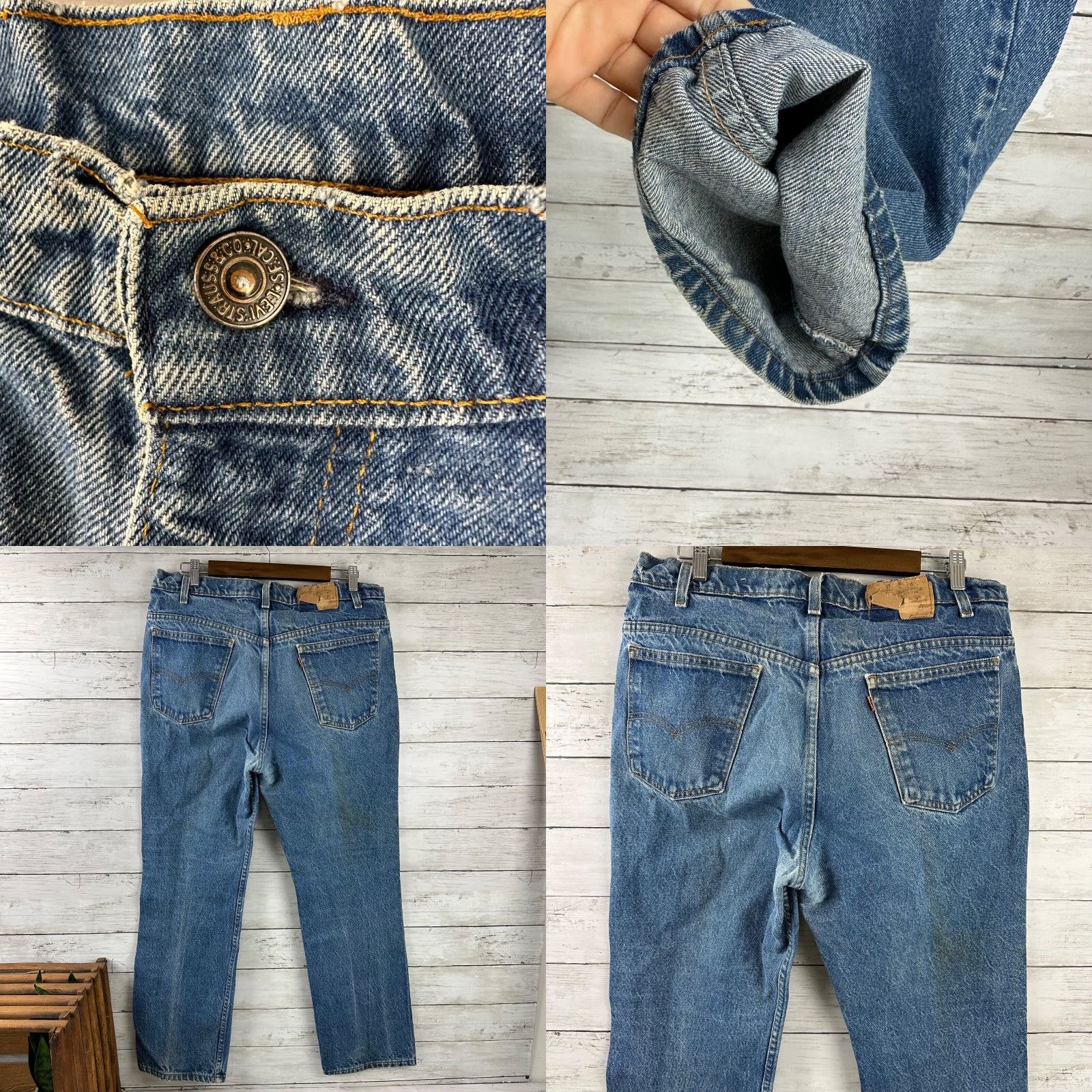 Denime VINTAGE Levi's 1980s Orange Tab 40509 Straight Denim Jeans Adult Men 38x30 Blue Casual Size US 30 / EU 46 - 8 Thumbnail