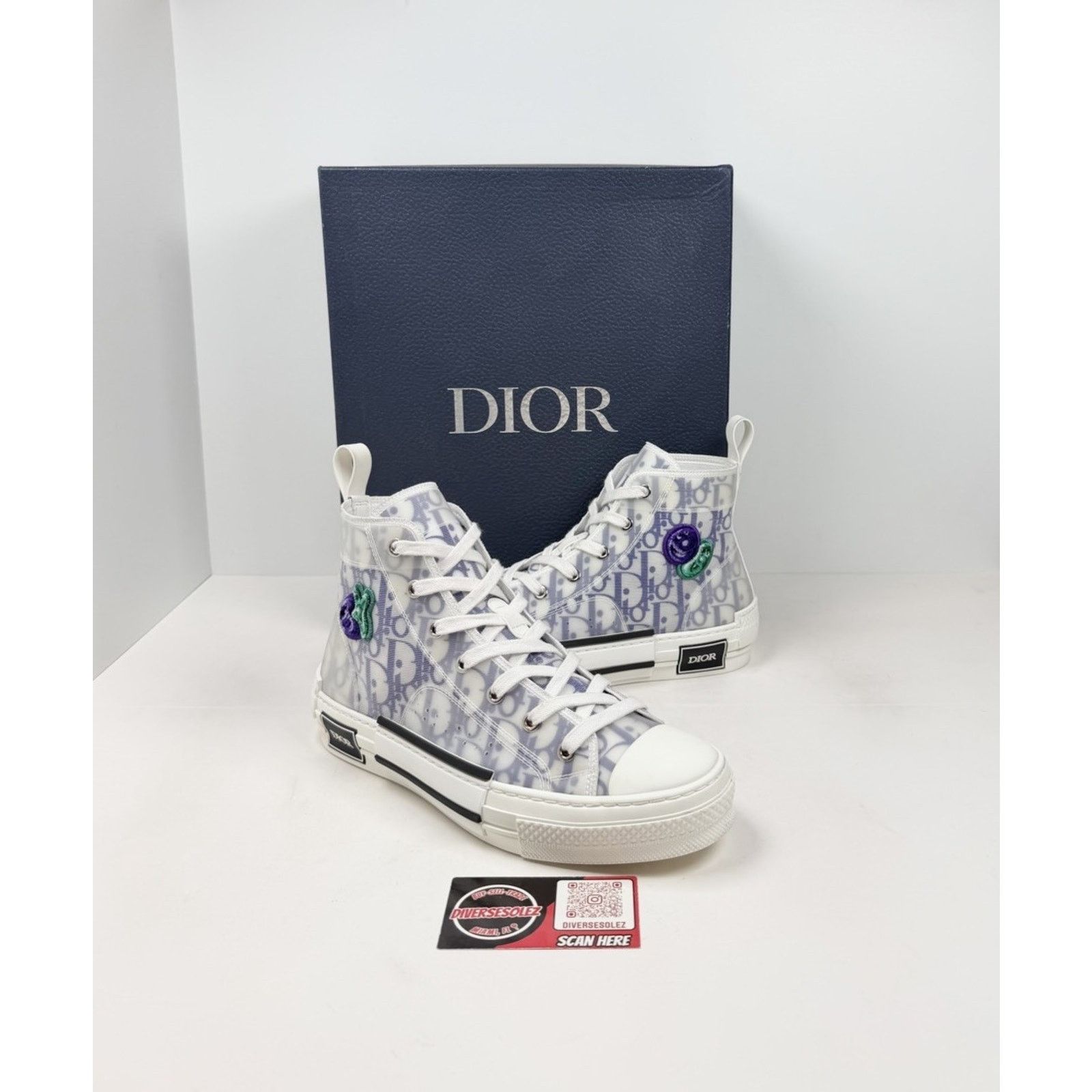 Dior Size 40EU/7US - Dior B23 High x Kenny Scharf Purple Size US 7 / EU 40 - 1 Thumbnail