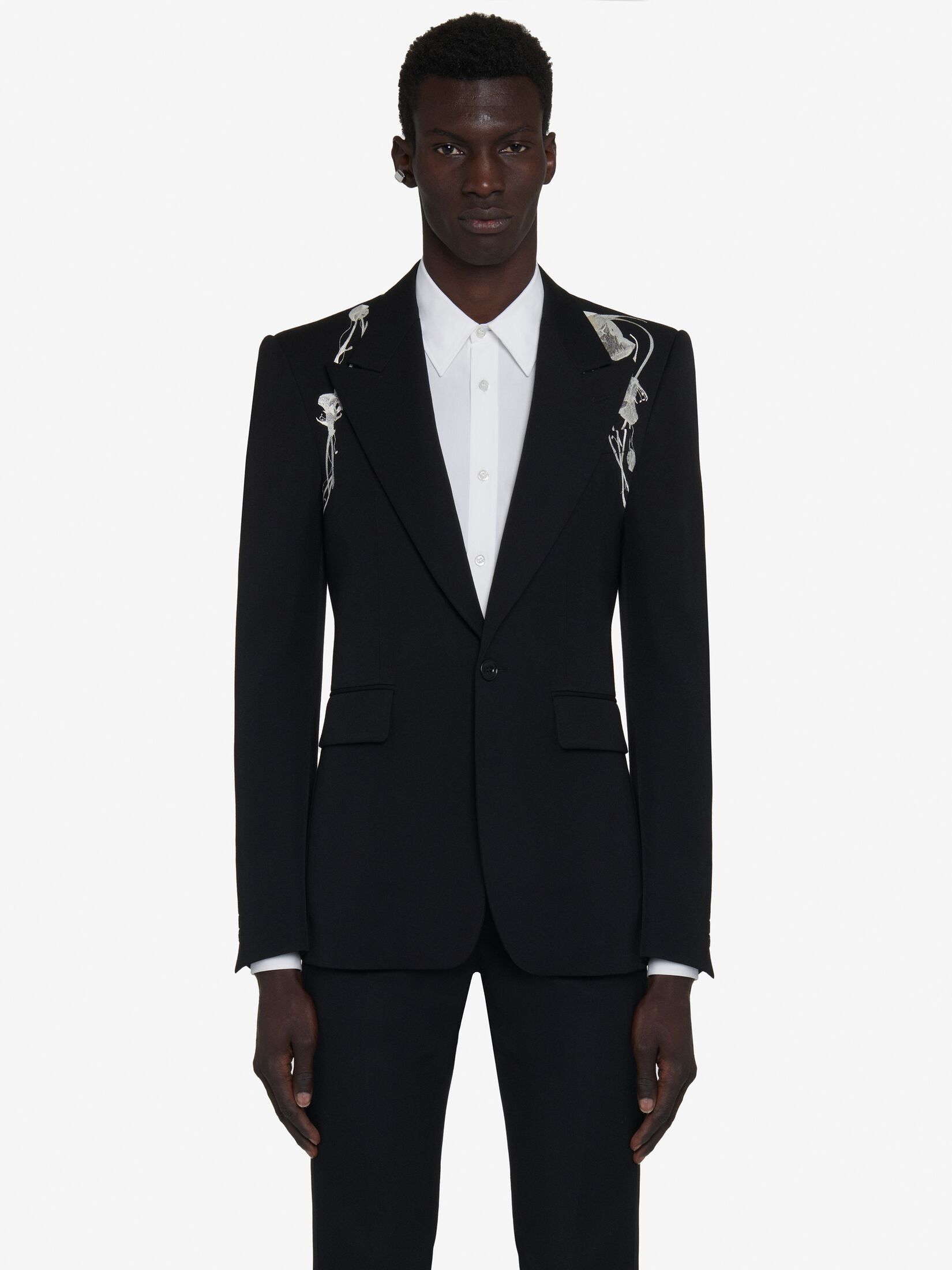 Alexander McQueen o1w1db10725 Pressed Flower Harness Single-Breasted Jacket Size US M / EU 48-50 / 2 - 5 Thumbnail