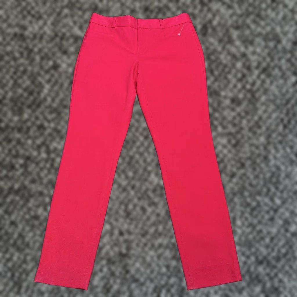 Banana Republic VINTAGE? No. Banana Republic Sloan Pants Womens 2 Red Mid Rise Bi Stretch New Size 26" / US 2 / IT 38 - 1 Thumbnail
