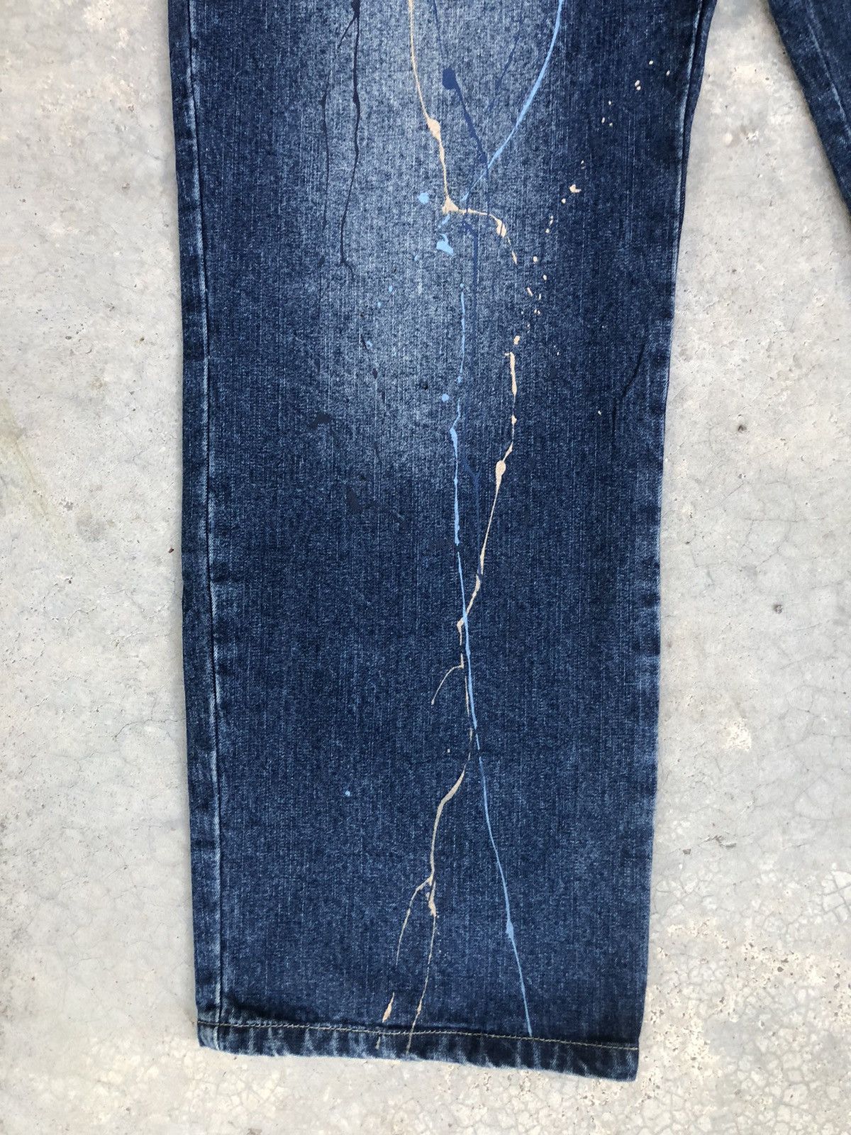 Vintage Miskeen Embroidered Logo Baggy Jeans Distressed Jeans Size US 36 / EU 52 - 6 Thumbnail