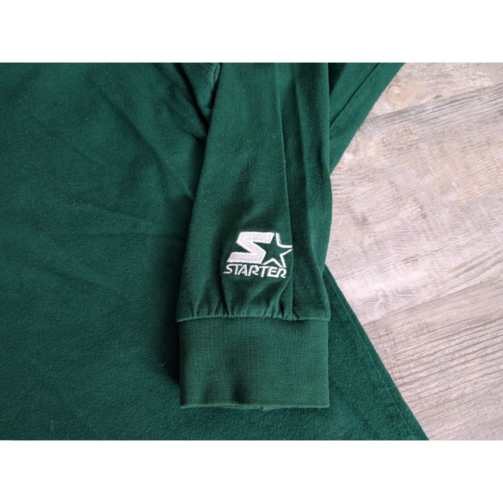 Starter VINTAGE Starter Green Bay Packers Team Starter Classic L/S Mock Neck Mens Shirt Size L Size US L / EU 52-54 / 3 - 5 Thumbnail