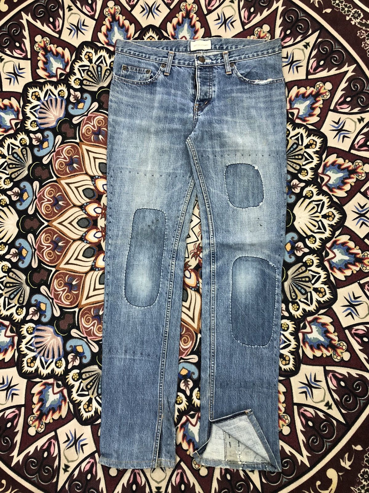 Issey Miyake By Issey Miyake!! Tsumori Chisato Patchwork Denim Pants Size 30" / US 8 / IT 44 - 2 Thumbnail